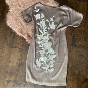 St. John Couture Champagne Pink Beaded Dress 10